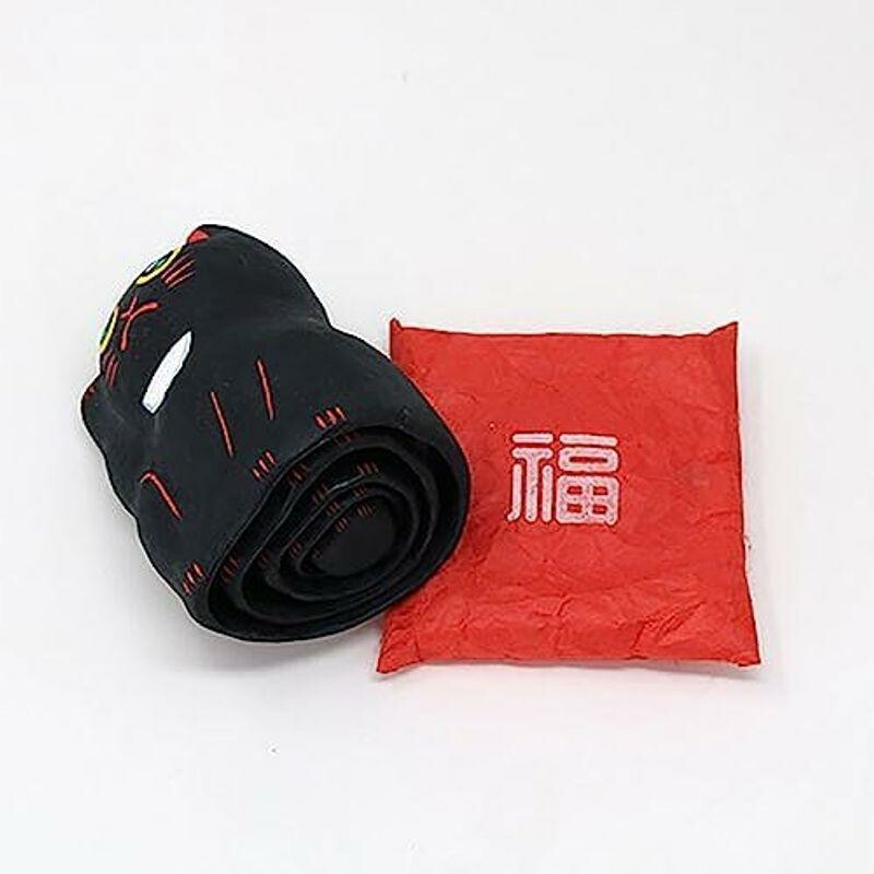 Japanese Paper Dolls Fortune Cat - Black