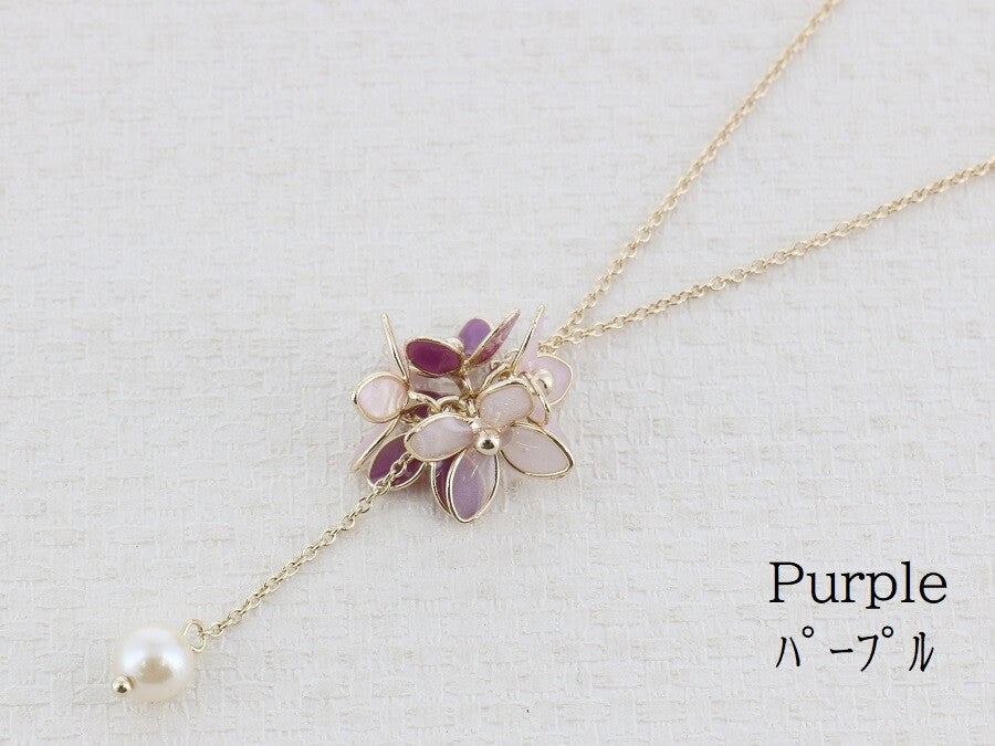 Resin Necklace/Pendant Necklace - Purple