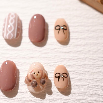 Cake & Croissant Press On Nails