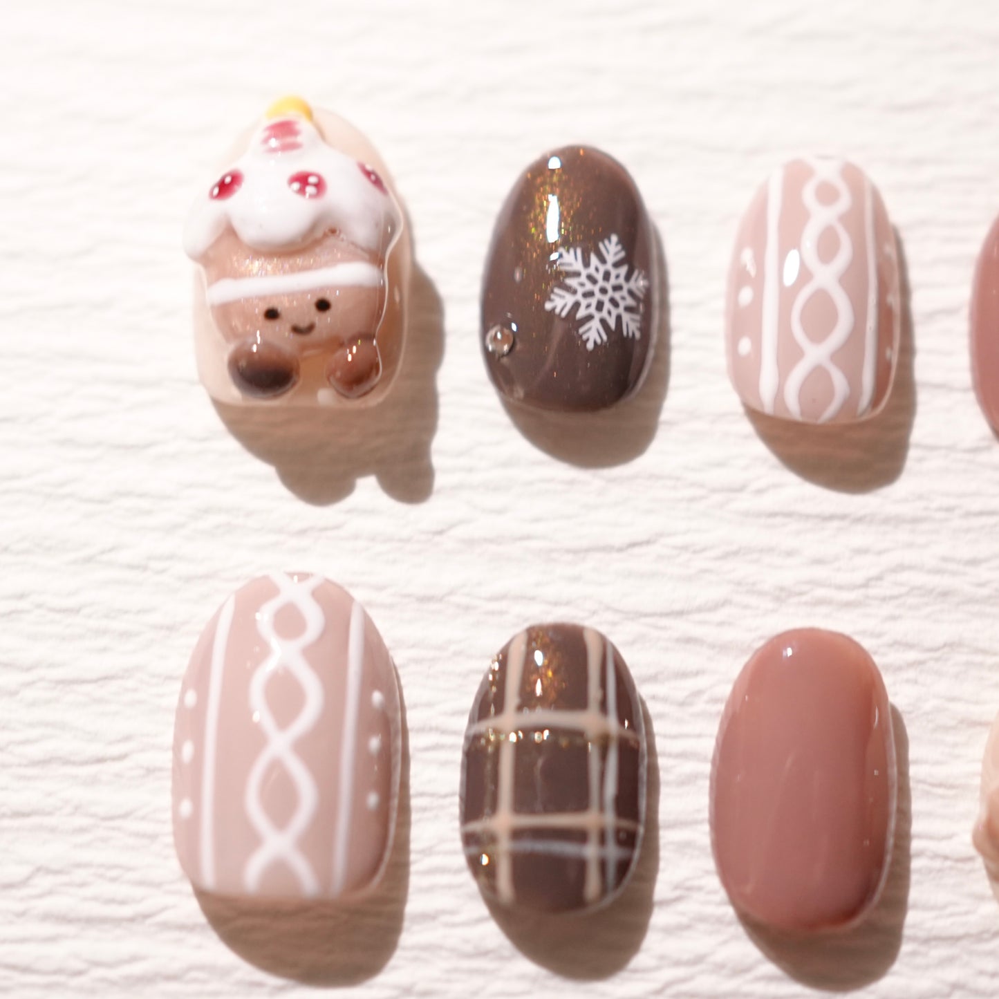 Cake & Croissant Press On Nails