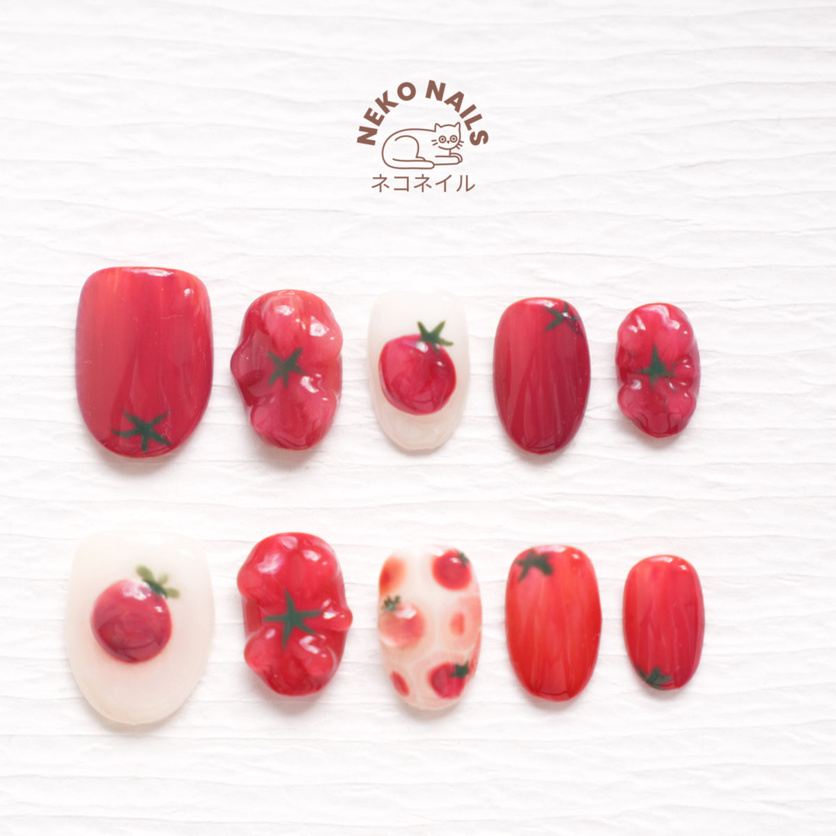 Tomato Tomate Press On Nails