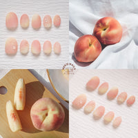 Soft Peach Press On Nails