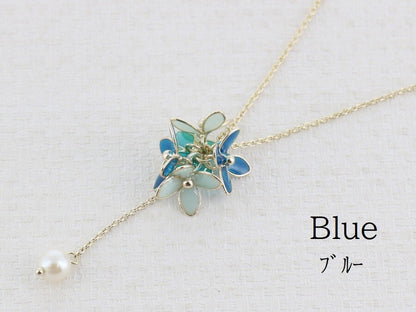 Resin Necklace/Pendant Necklace - Blue
