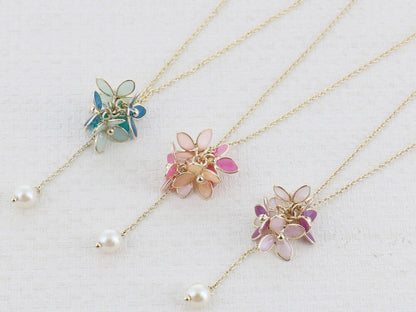Resin Necklace/Pendant Necklace - Pink