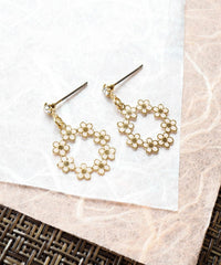 Cherry Blossom Circle Earrings