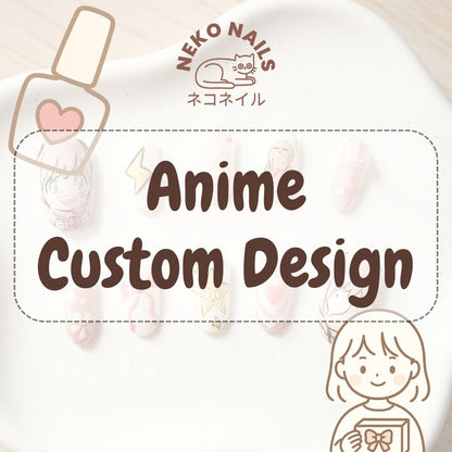 Anime Custom Design Press On Nails