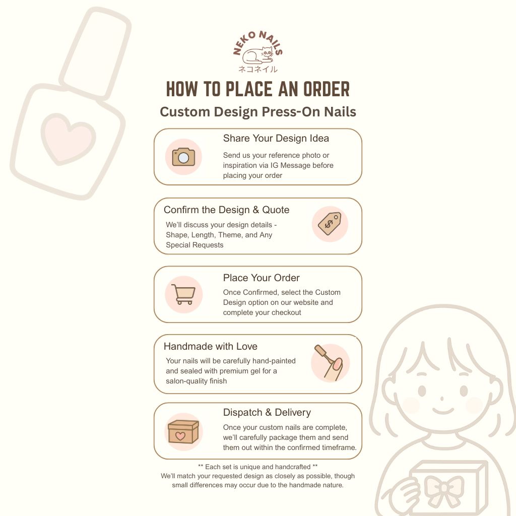 Anime Custom Design Press On Nails