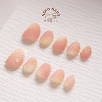 Soft Peach Press On Nails