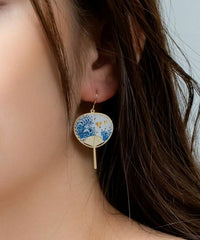Fan earrings - Fuji