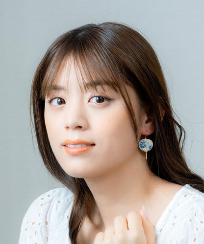 Fan earrings - Wave