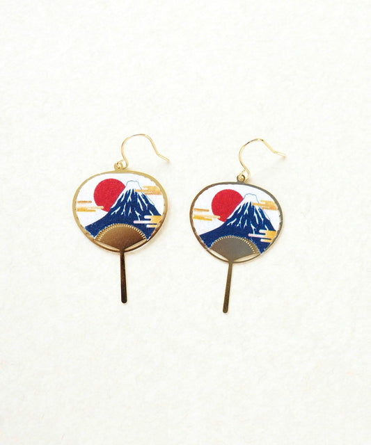 Fan earrings - Fuji