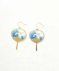 Fan earrings - Wave