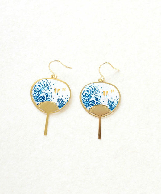 Fan earrings - Wave