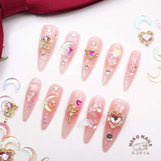 Press on nails False Nails Nails Salon Quality Sailor Moon