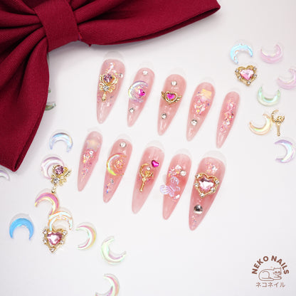 Press on nails False Nails Nails Salon Quality Sailor Moon