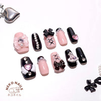 Jirai Kei Press on nails False Nails Nails Salon Quality 