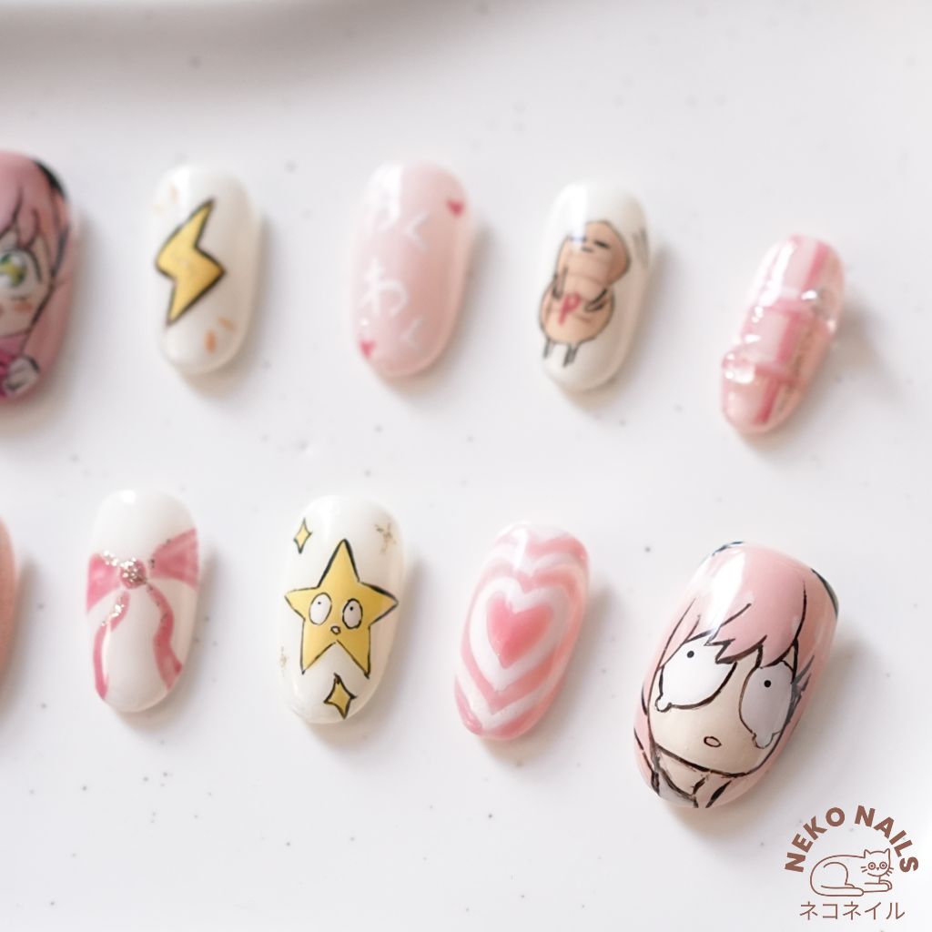 Anime Custom Design Press On Nails