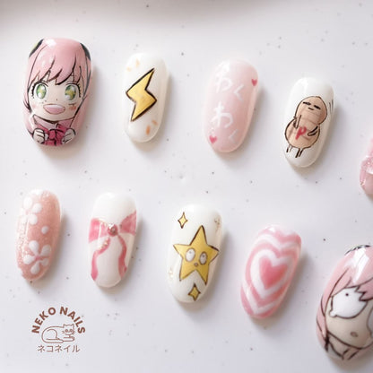 Anime Custom Design Press On Nails