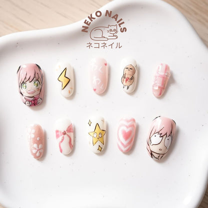 Anime Custom Design Press On Nails