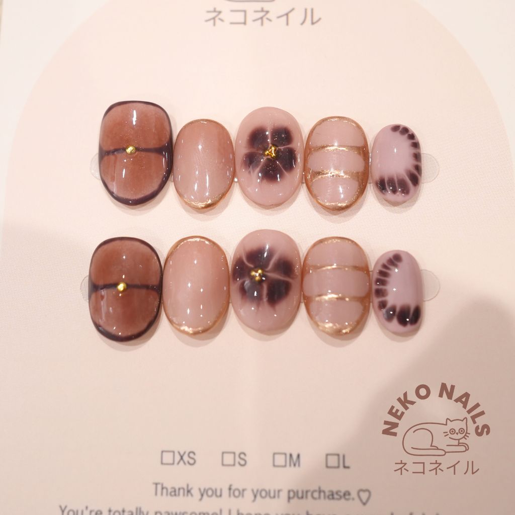 Cloud Blossom Press On Nails