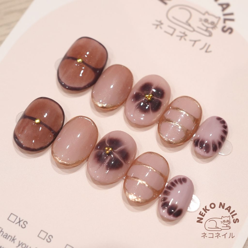 Cloud Blossom Press On Nails