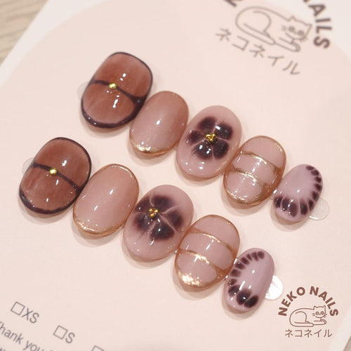 Cloud Blossom Press On Nails