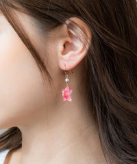 Sakura Washi Earrings - Pink