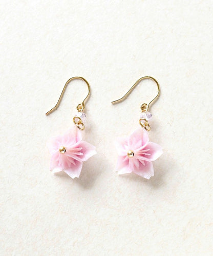 Sakura Washi Earrings - Pink