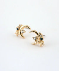 Pierced Earrings Titanium Post - Gold