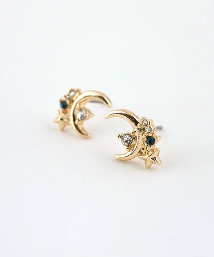 Pierced Earrings Titanium Post - Gold