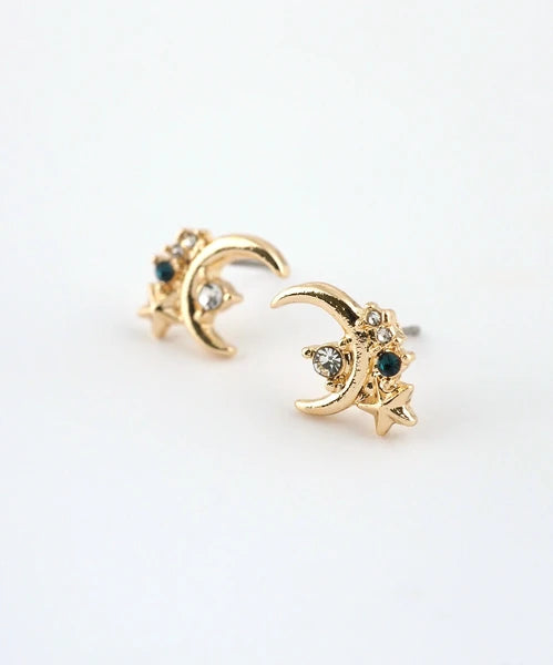 Pierced Earrings Titanium Post - Gold