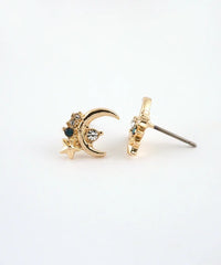 Pierced Earrings Titanium Post - Gold
