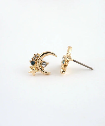 Pierced Earrings Titanium Post - Gold